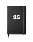 Octàgon Design 2025 Weekly Planner similar A5 size Black, front cover