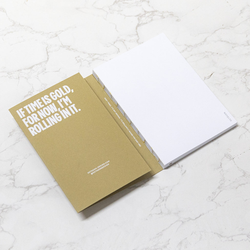 Best 2026 weekly planner A4 size from Octàgon Design. Camel color. 