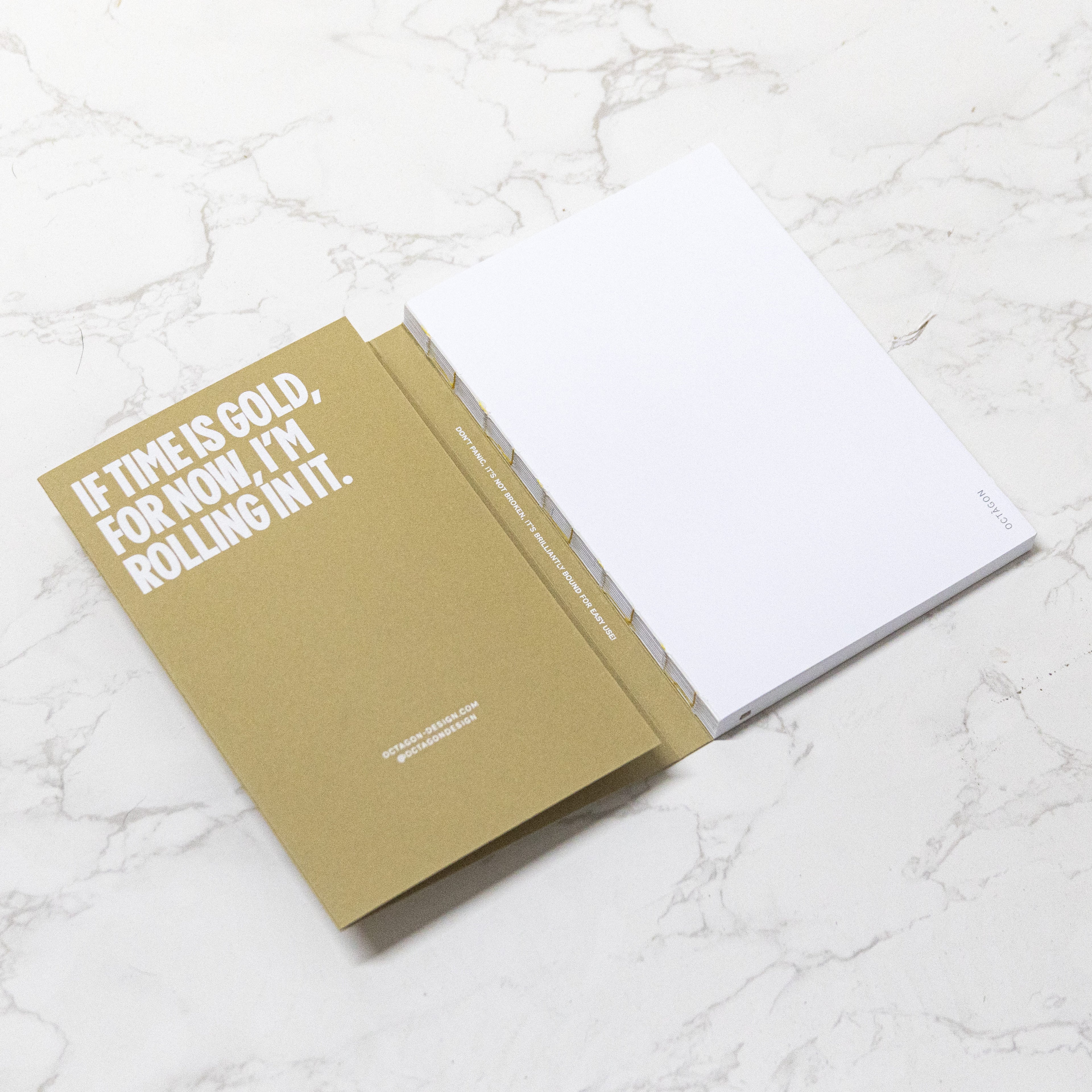 Best 2026 weekly planner A4 size from Octàgon Design. Camel color. 