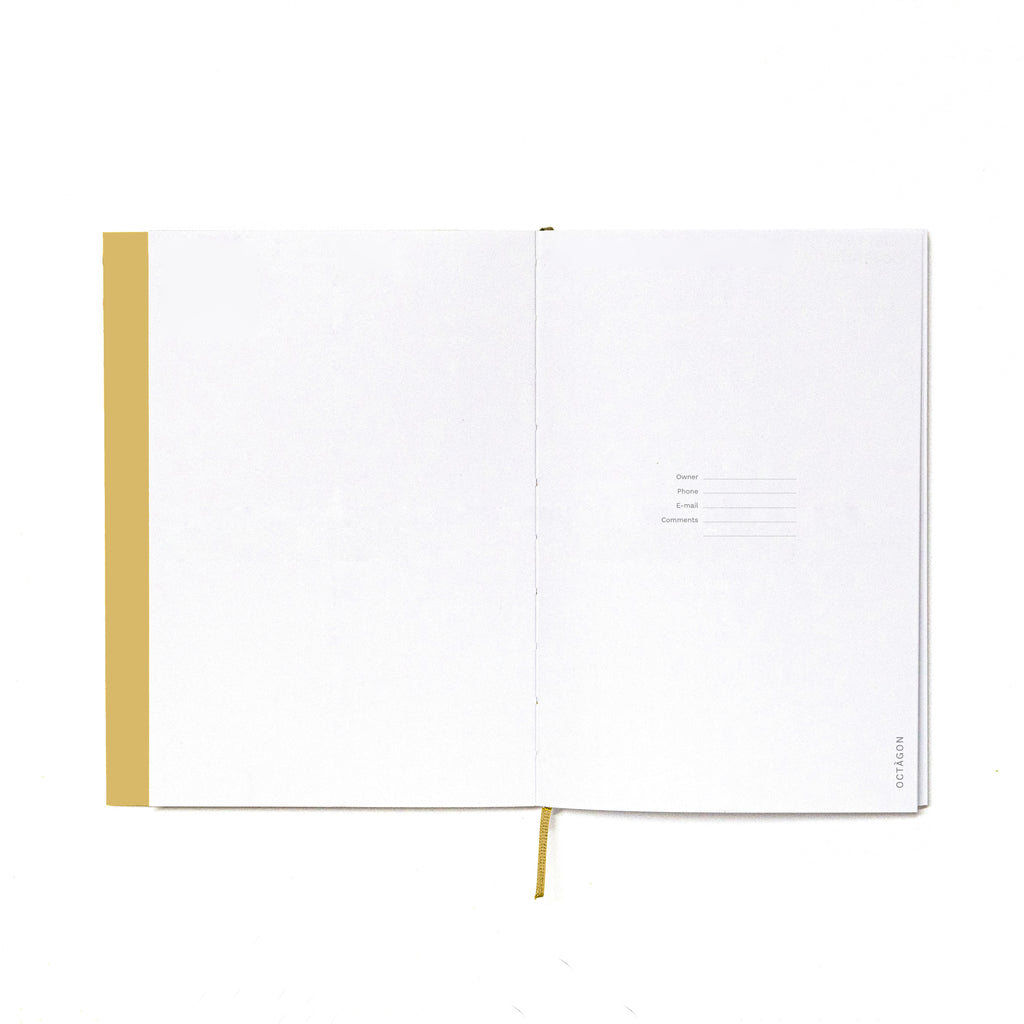 2027 Weekly Planner A5 by Octàgon Design. Camel color. First page.