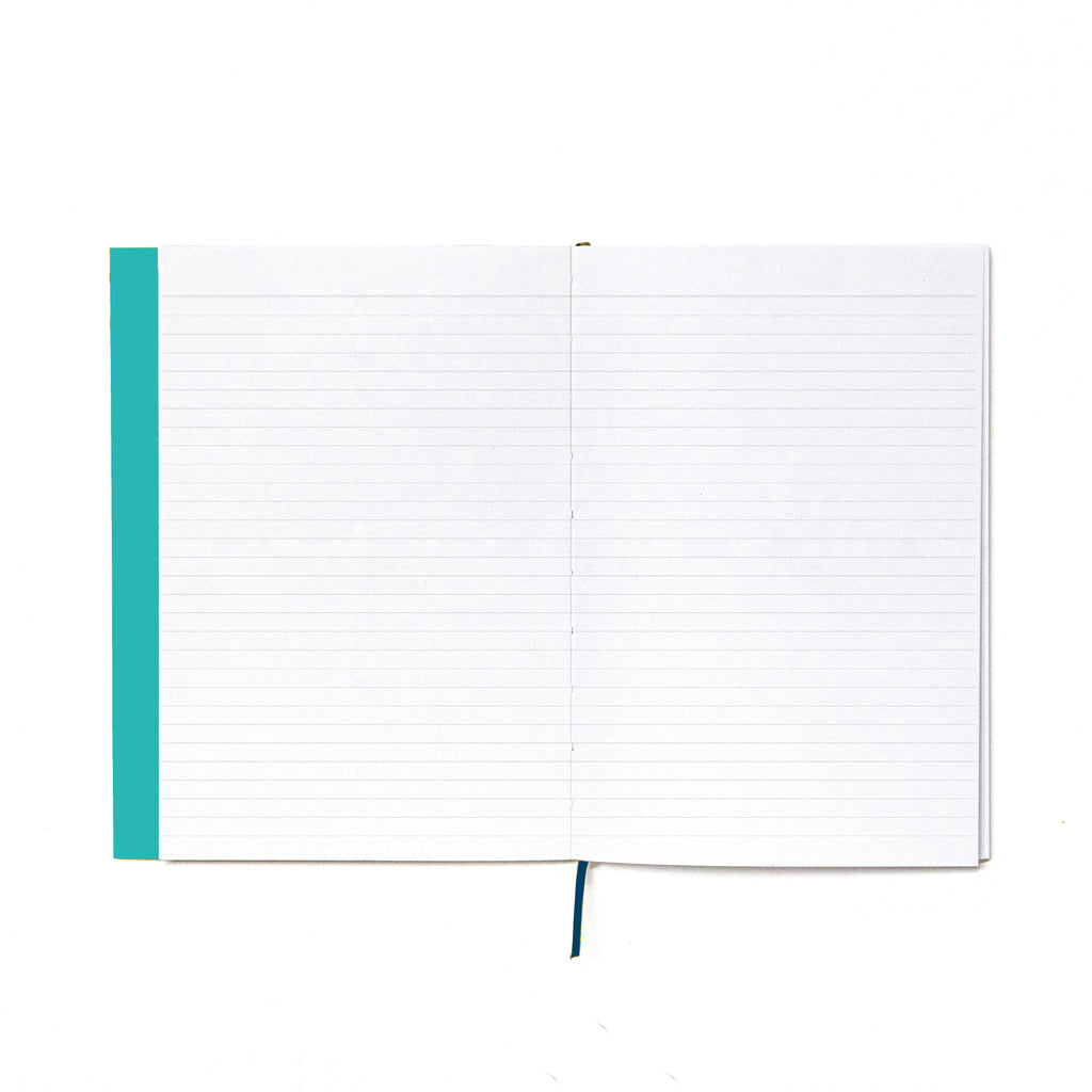 2027 Weekly Planner A5 by Octàgon Design. Caribbean Blue color. Pages for notes.