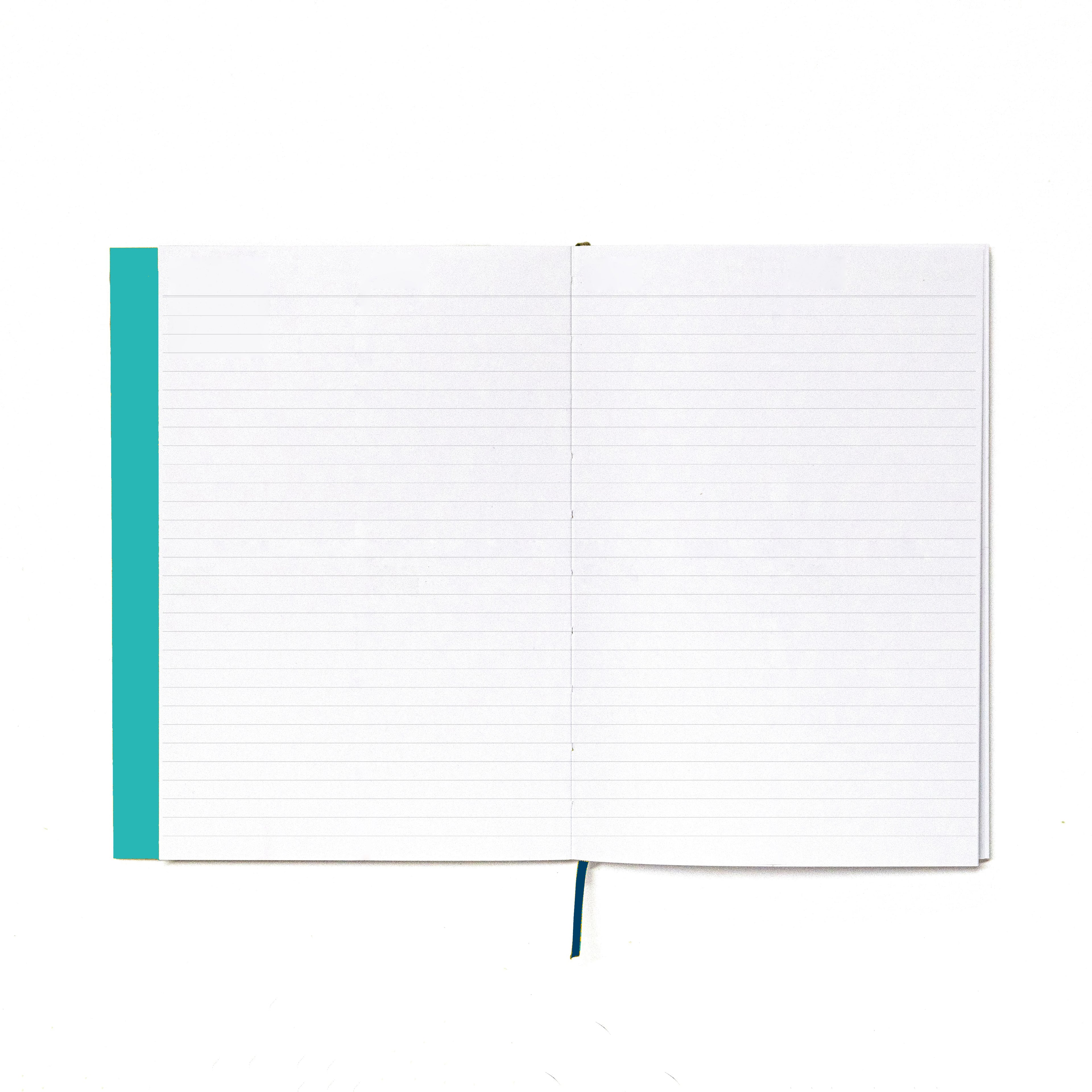 2027 Weekly Planner A5 by Octàgon Design. Caribbean Blue color. Pages for notes.