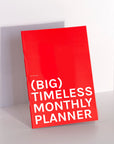OCTÀGON DESIGN | "Monthly Planner | A4" timeless monthly planner, red color, white typography.