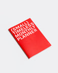 OCTÀGON DESIGN | "Monthly Planner | Similar A5 Size" timeless monthly planner, red color, white typography.