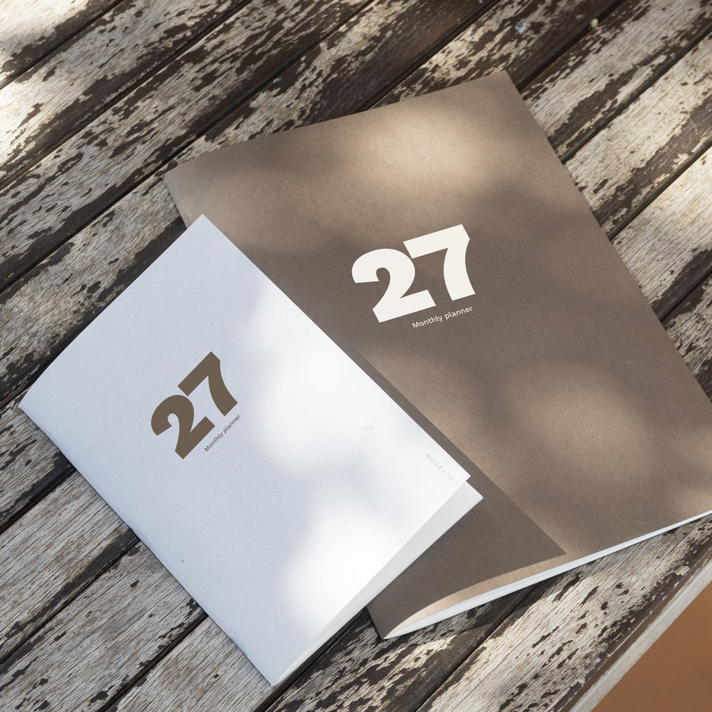 2027 Big and Small Monthly Planner PLUS by Octàgon Design. Main cover.