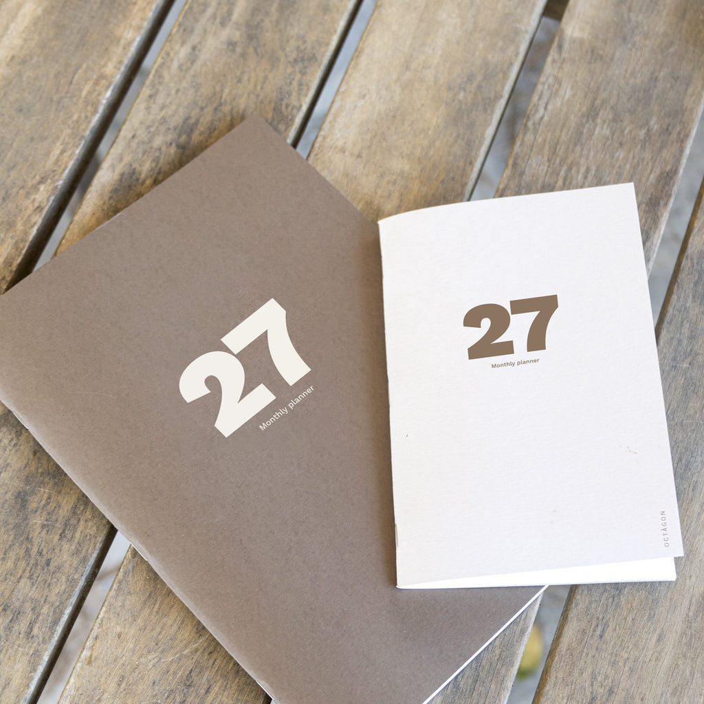2027 Big and Samll Monthly Planner PLUS by Octàgon Design. Main cover.