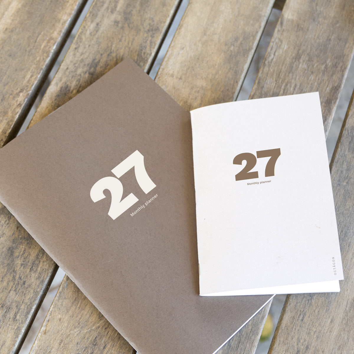 2027 Big and Samll Monthly Planner PLUS by Octàgon Design. Main cover.
