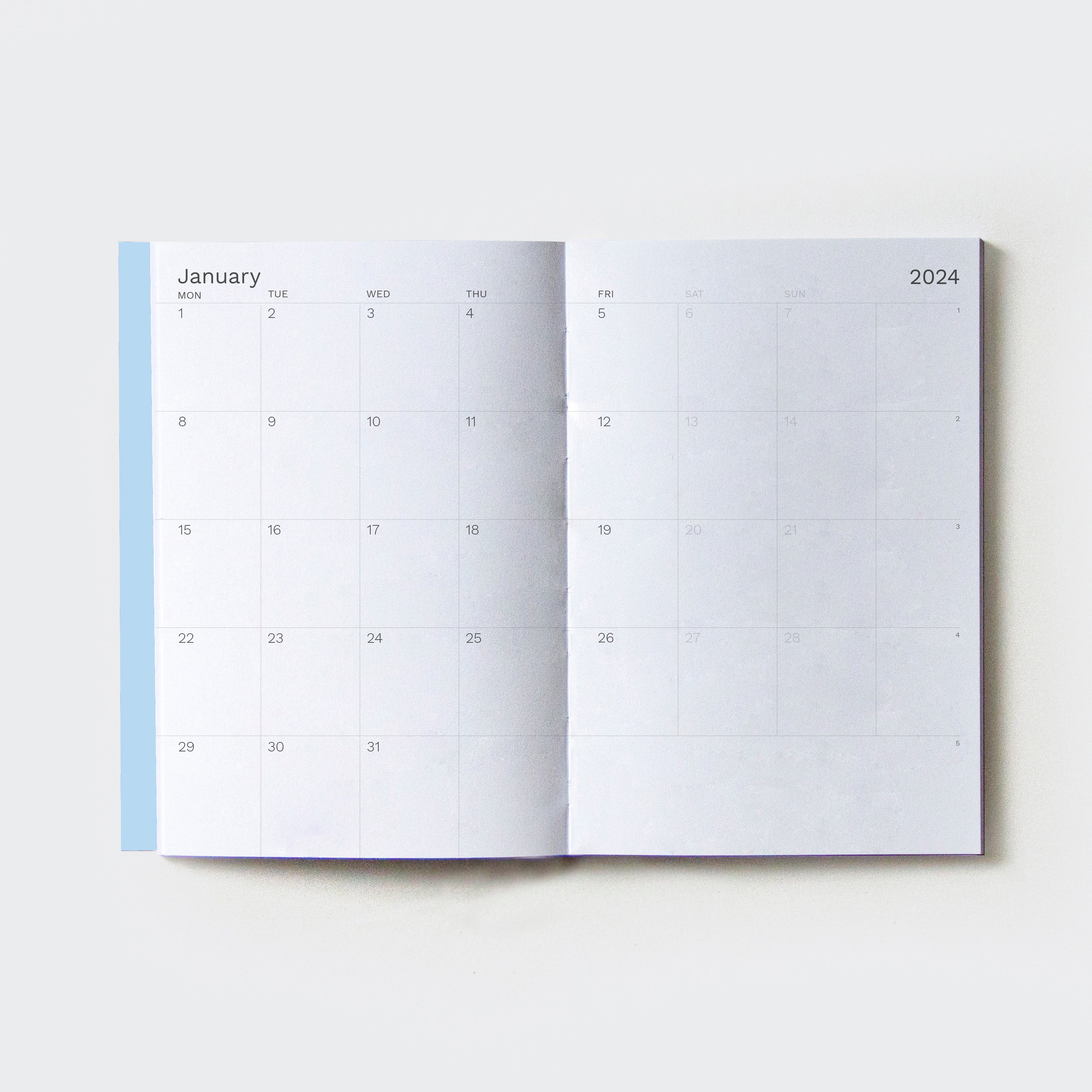 OCTÀGON DESIGN | 2024 Small Monthly Planner Plus | Best project planning tool | January monthly template.