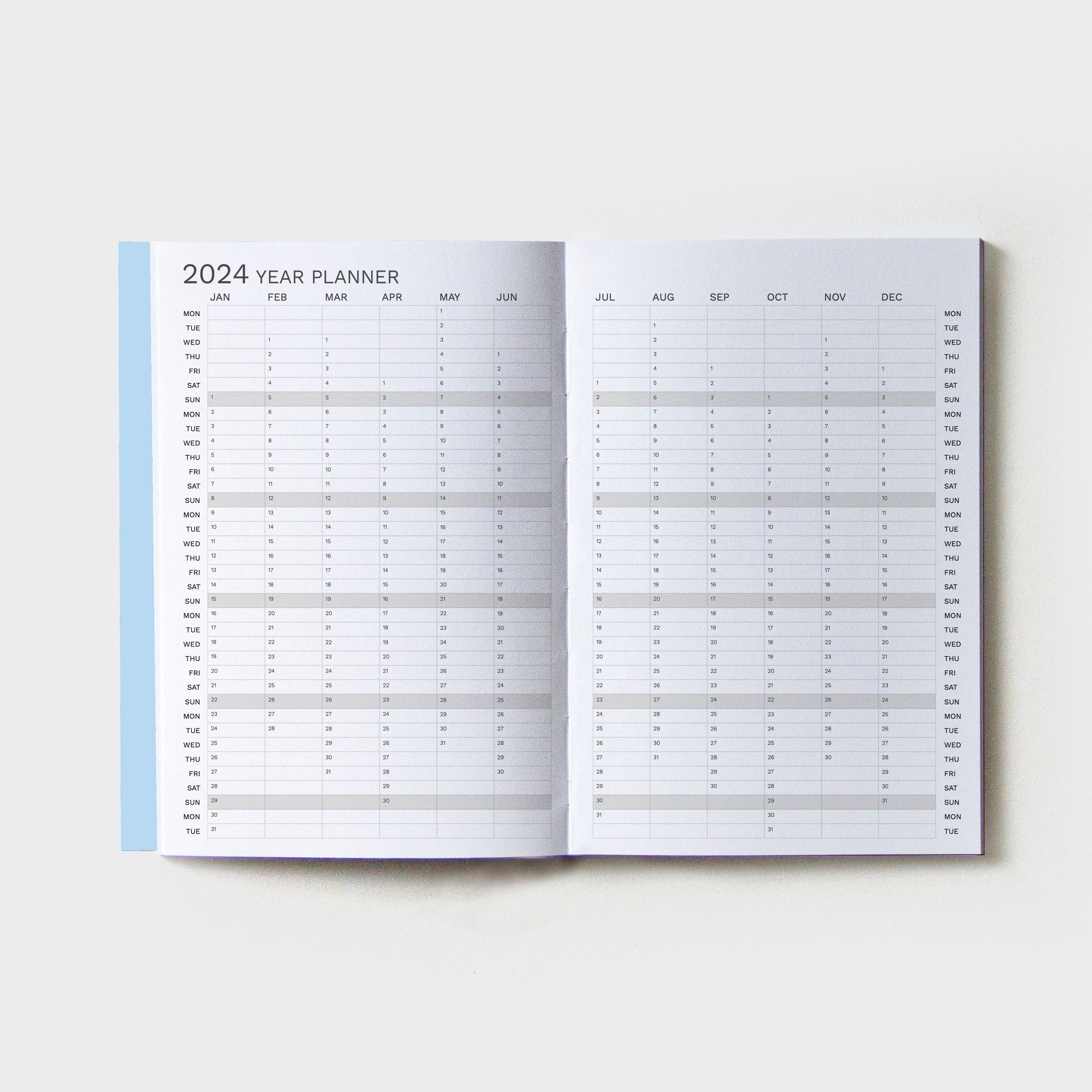 OCTÀGON DESIGN | 2024 Small Monthly Planner Plus | Best project planning tool | 2024 Year planner template.