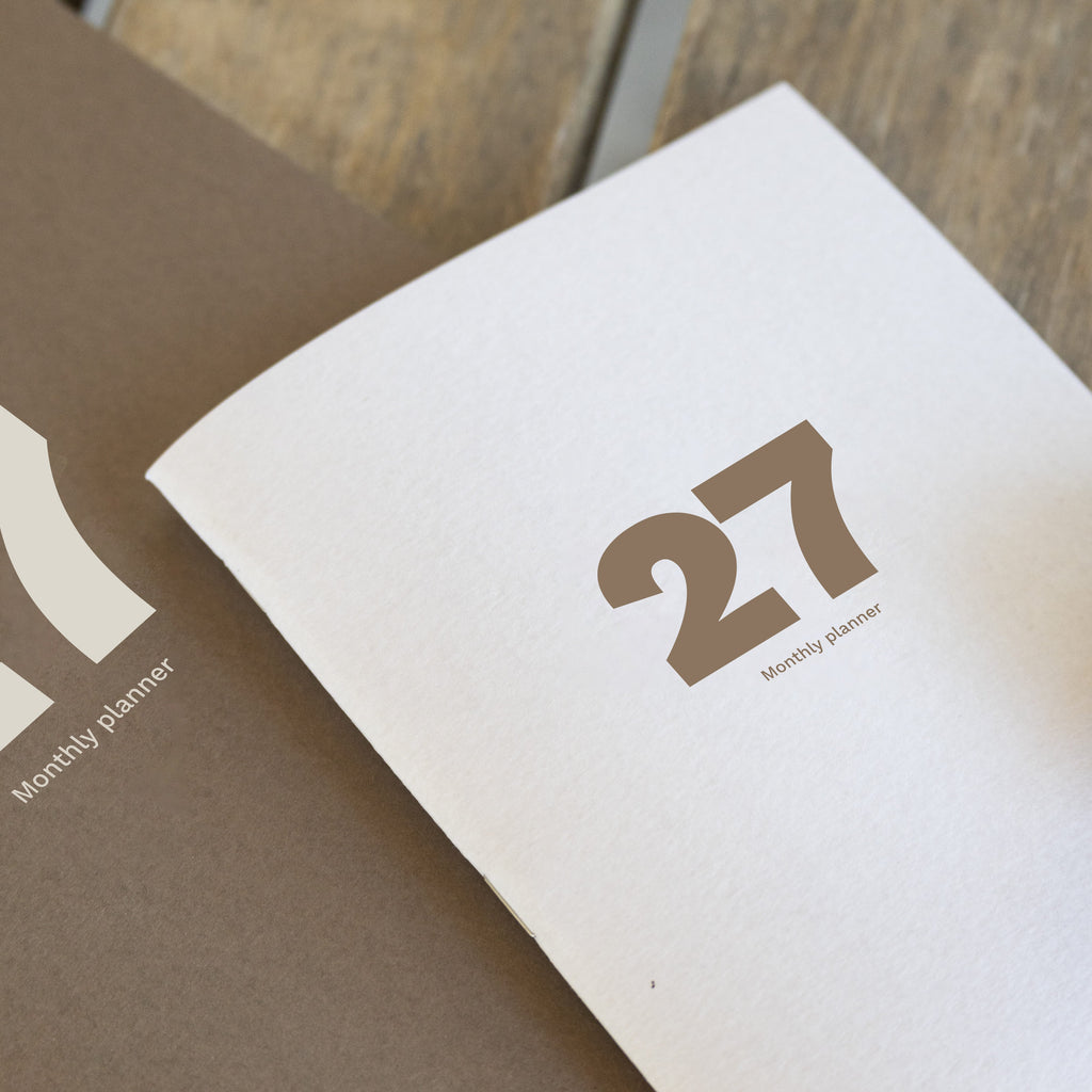 2027 Small Monthly Planner PLUS by Octàgon Design. Main cover.
