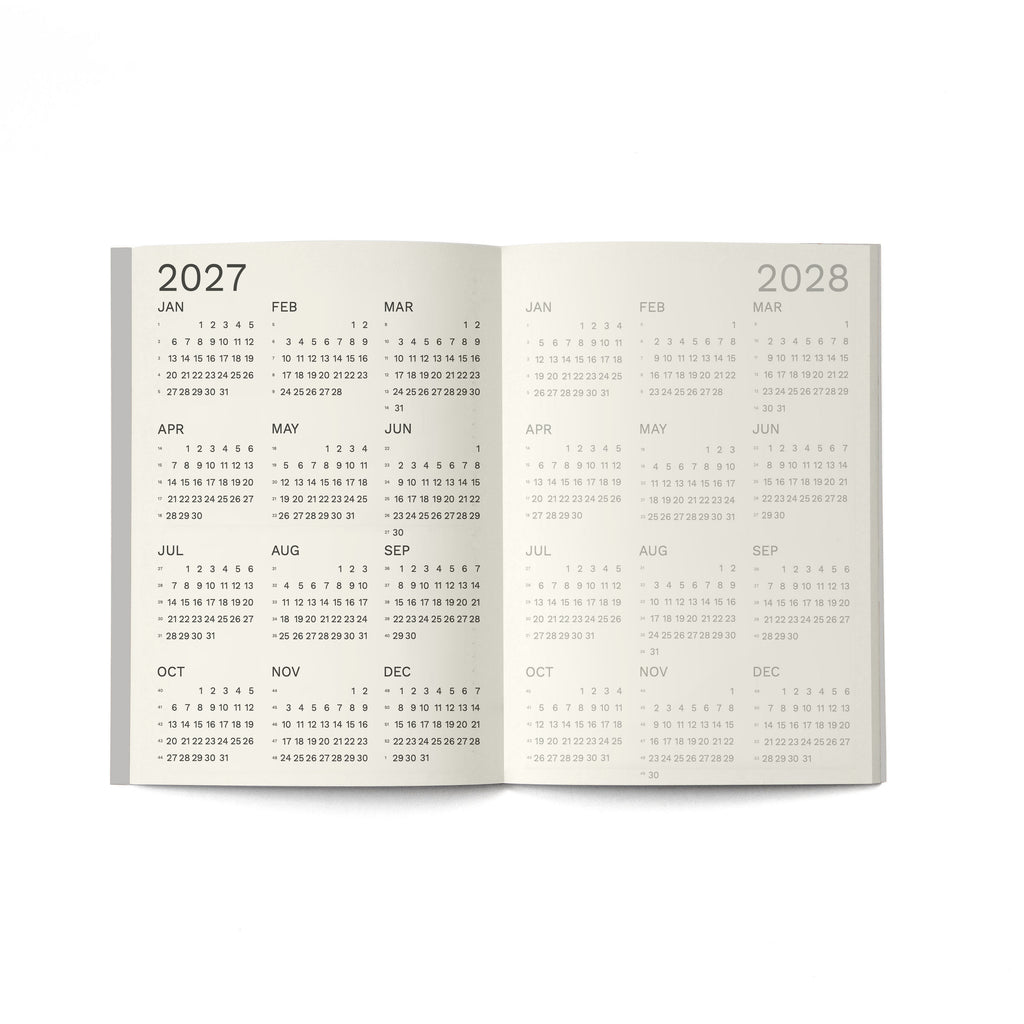 2027 Small Monthly Planner PLUS in by Octàgon Design.  2027 and 2028 calendars.