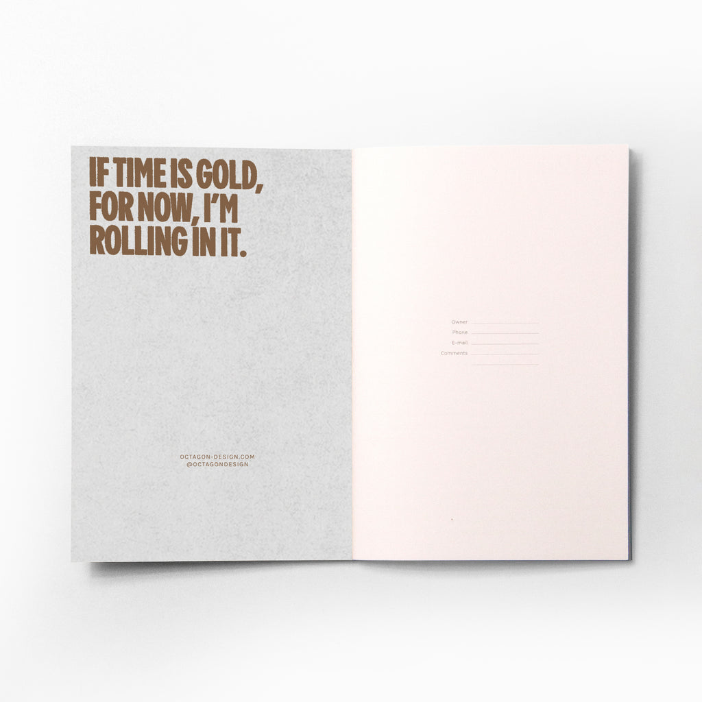 2027 Small Monthly Planner PLUS in by Octàgon Design. Inner cover