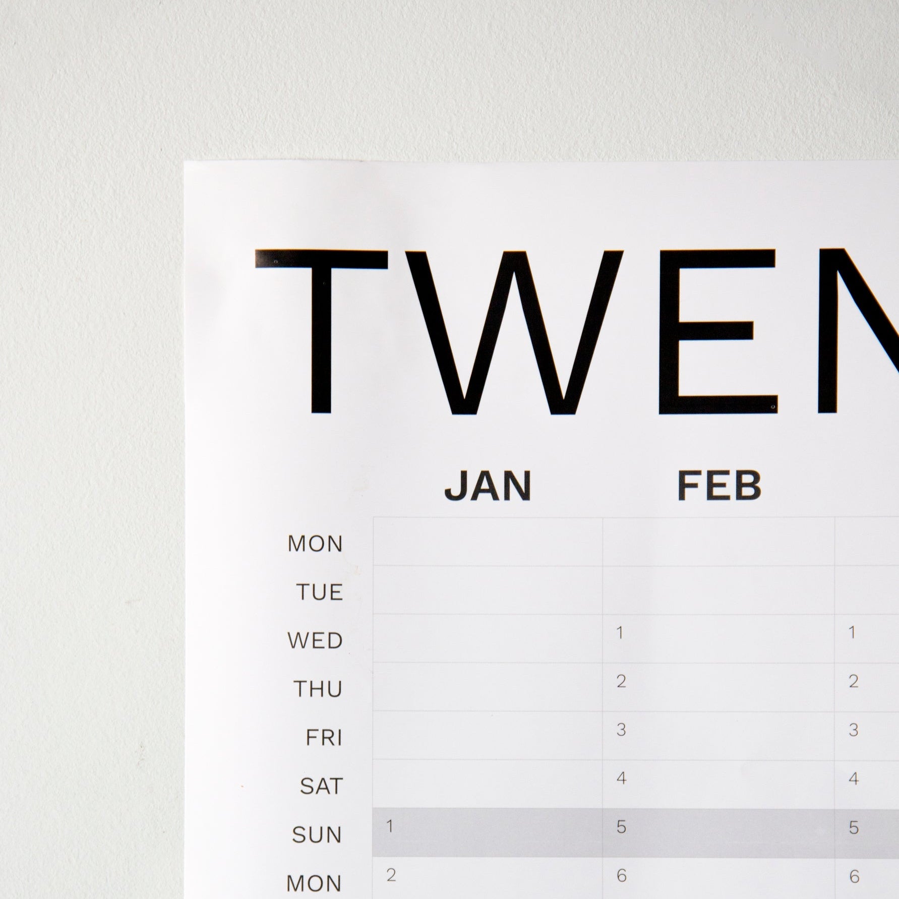 Best wall planner from Octàgon Design