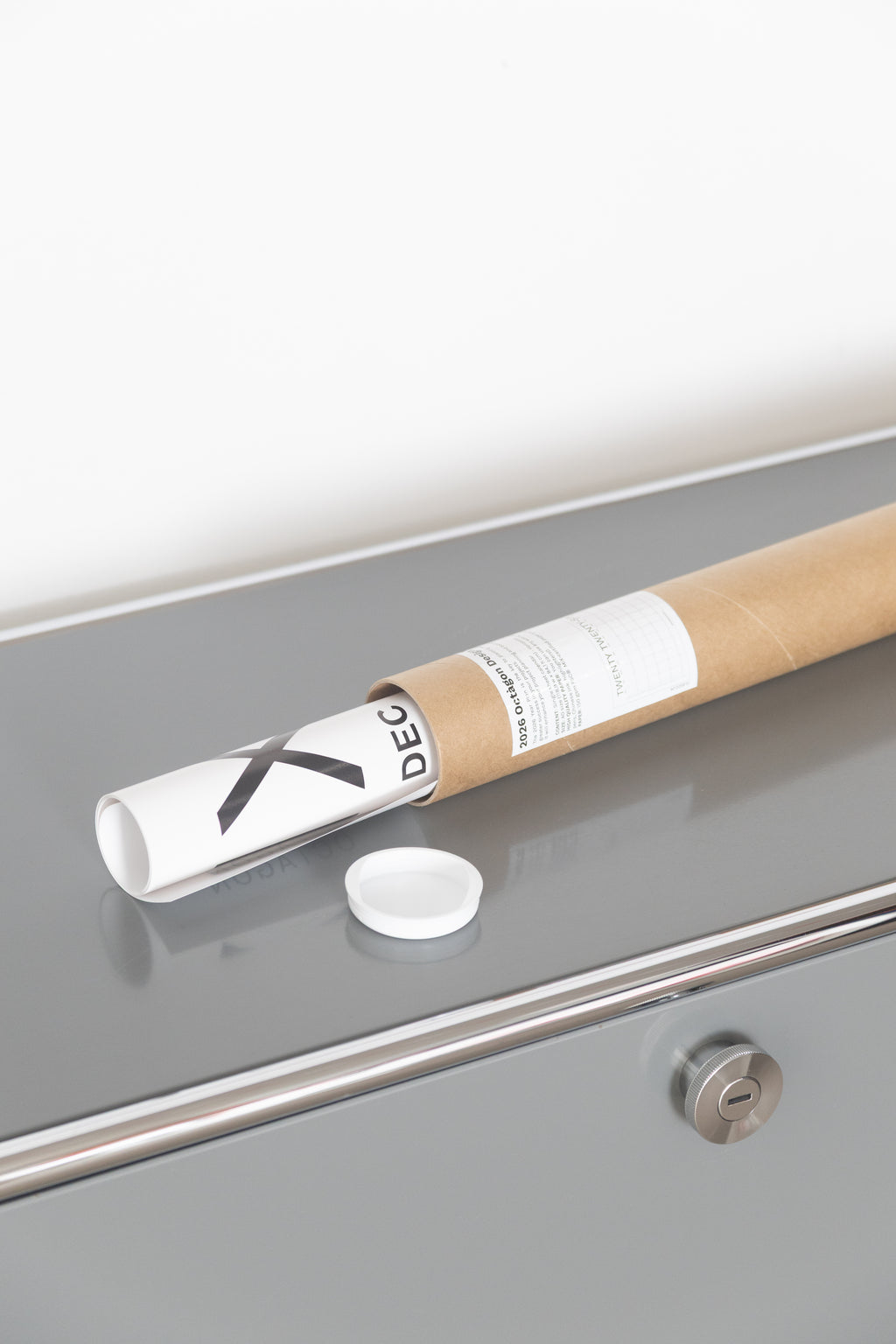 2027 Year Plan, wall calendar by Octàgon Design. Packaging.