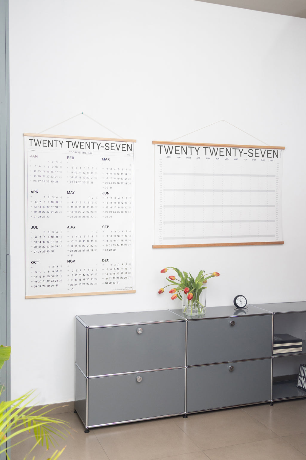 2027 Year Plan and 2027 Wall calendar by Octàgon Design. Office atmosphere.