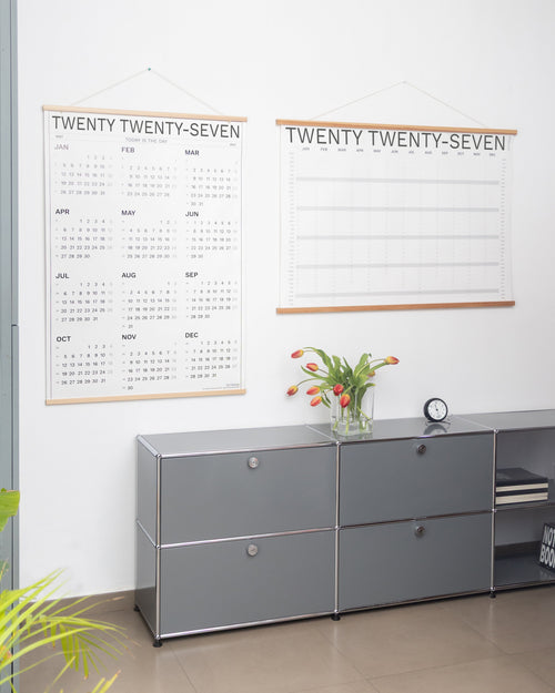 2027 Year Plan and 2027 Wall calendar by Octàgon Design. Office atmosphere.