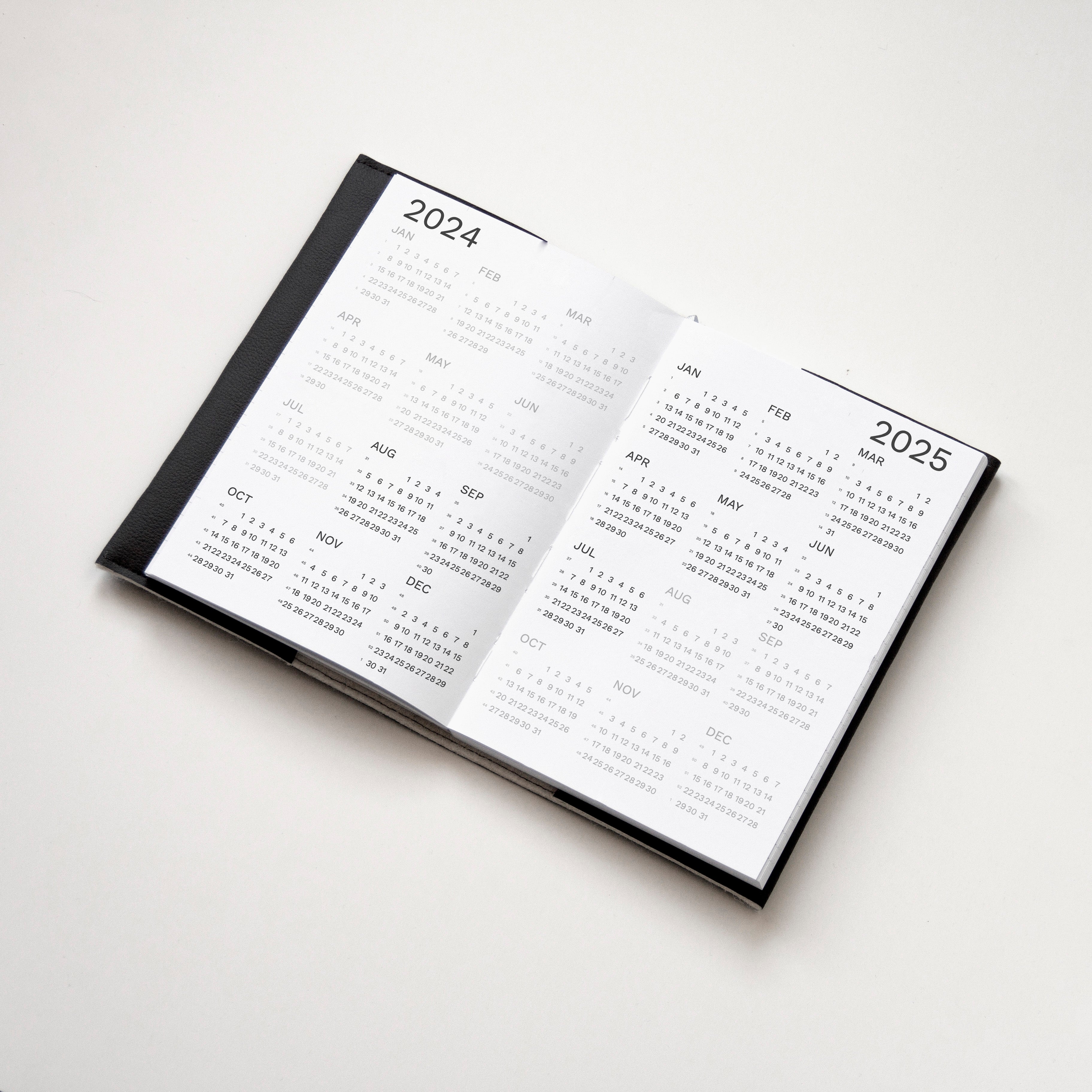 Two years - 2024/2025 PRO Weekly Planner Similar A5 size from Octàgon Design