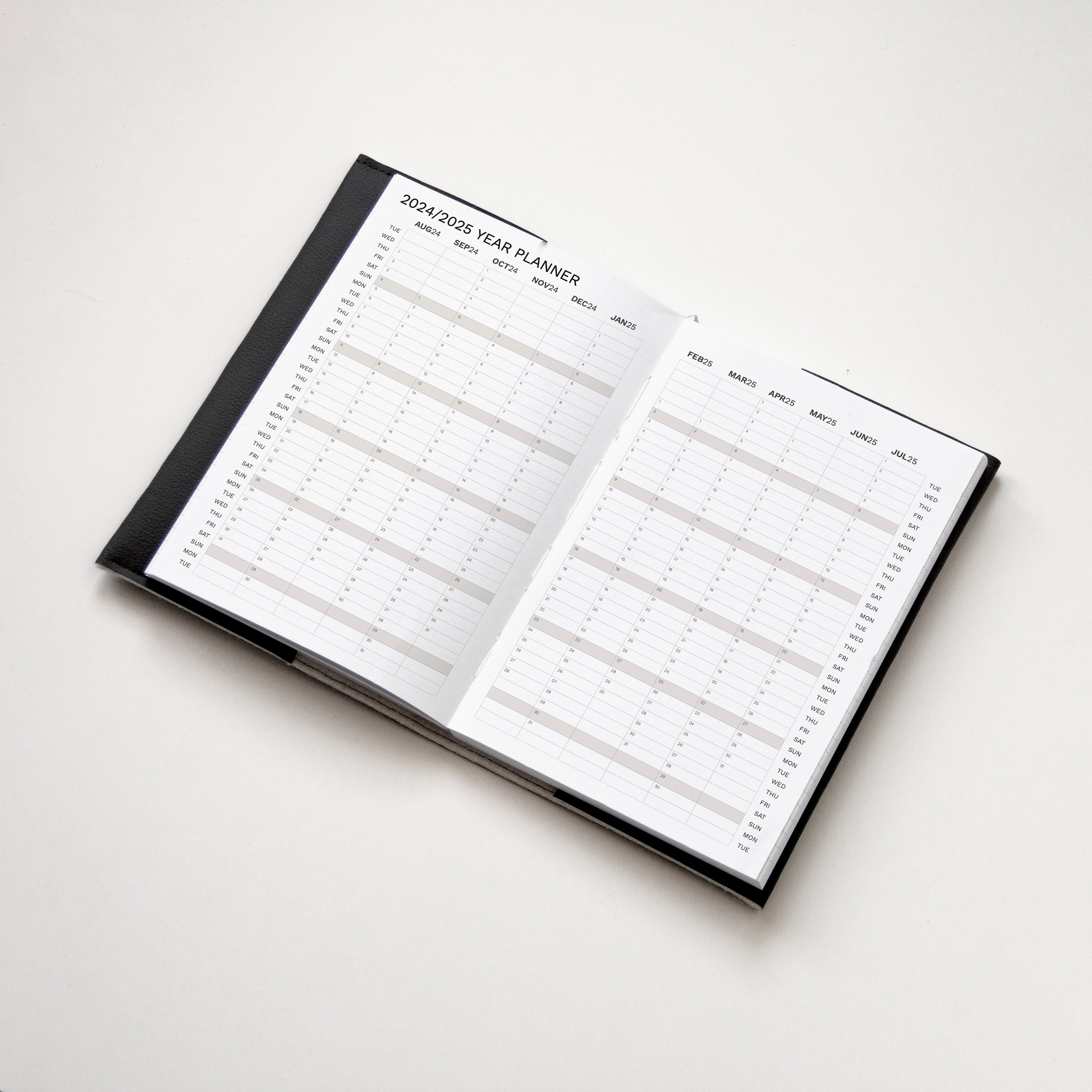 Year Planner - 2024/2025 PRO Weekly Planner Similar A5 size from Octàgon Design