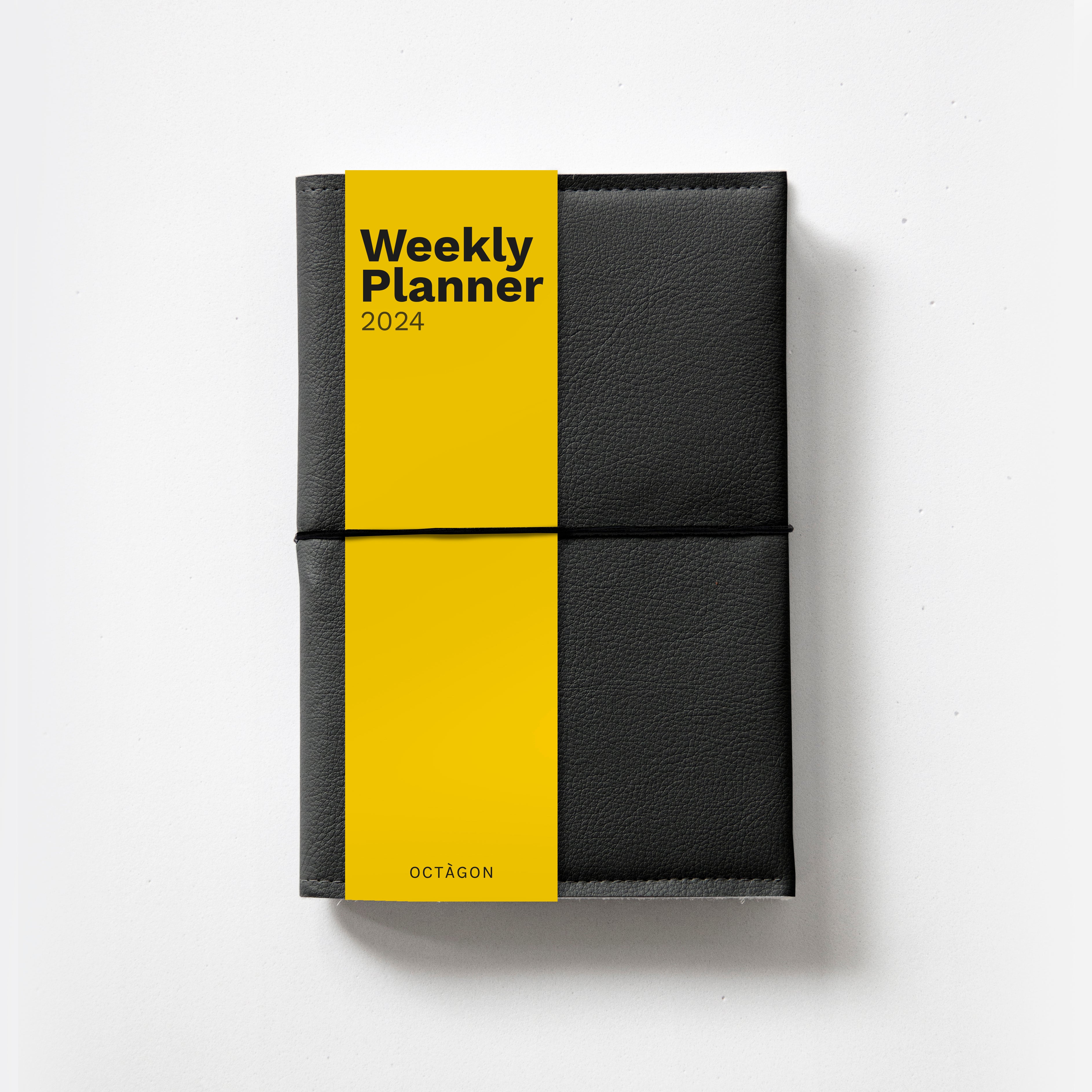 OCTÀGON DESIGN | 2024 PRO Weekly Planner | Vegan leather cover