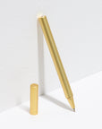 Octàgon Design Script Pen, minimal design and gold color