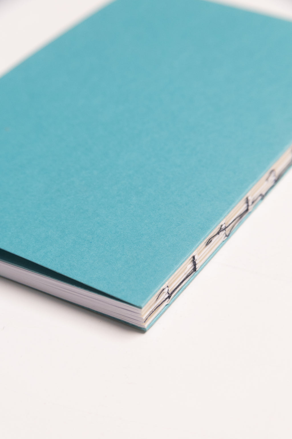 Open Spine Notebook 13,5x20 cm (80 pages) · Dotted. Exposed spine detail. Caribbean Blue color.