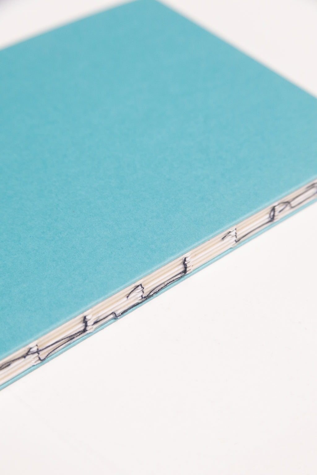 Open Spine Notebook 13,5x20 cm (80 pages) · Dotted. Exposed spine detail. Caribbean Blue color.