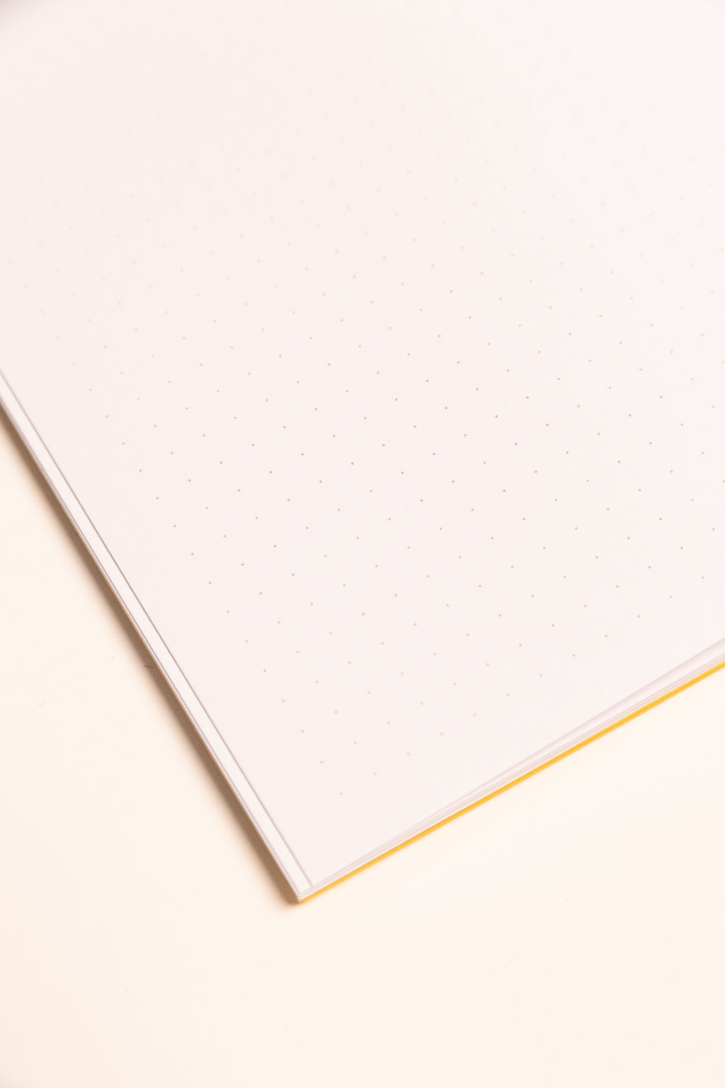 Open Spine Notebook 13,5x20 cm (80 pages) · Dotted. Lay-flat opened notebook. Indian Yellow color.