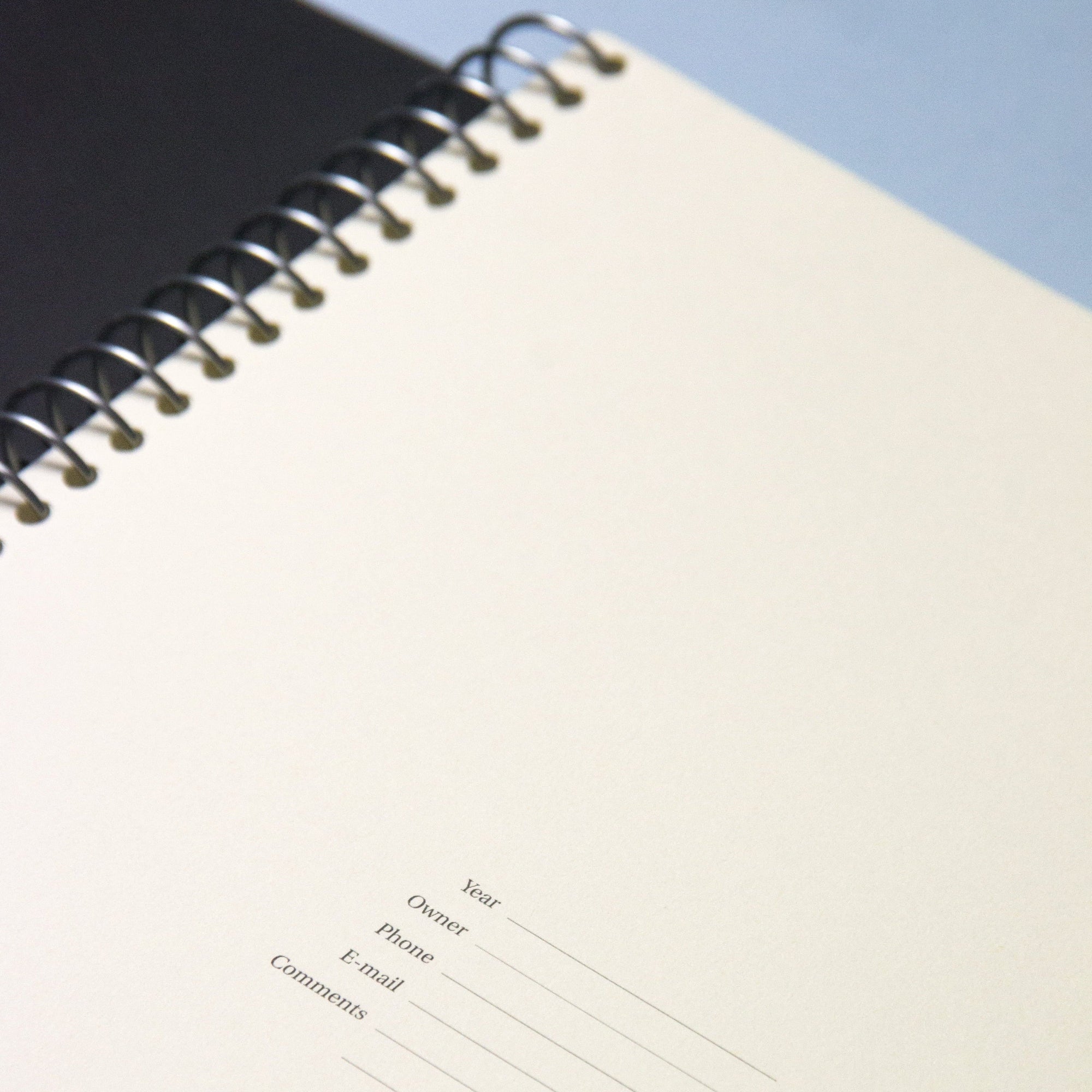 Best black cover spiral notebook. From Octàgon Design