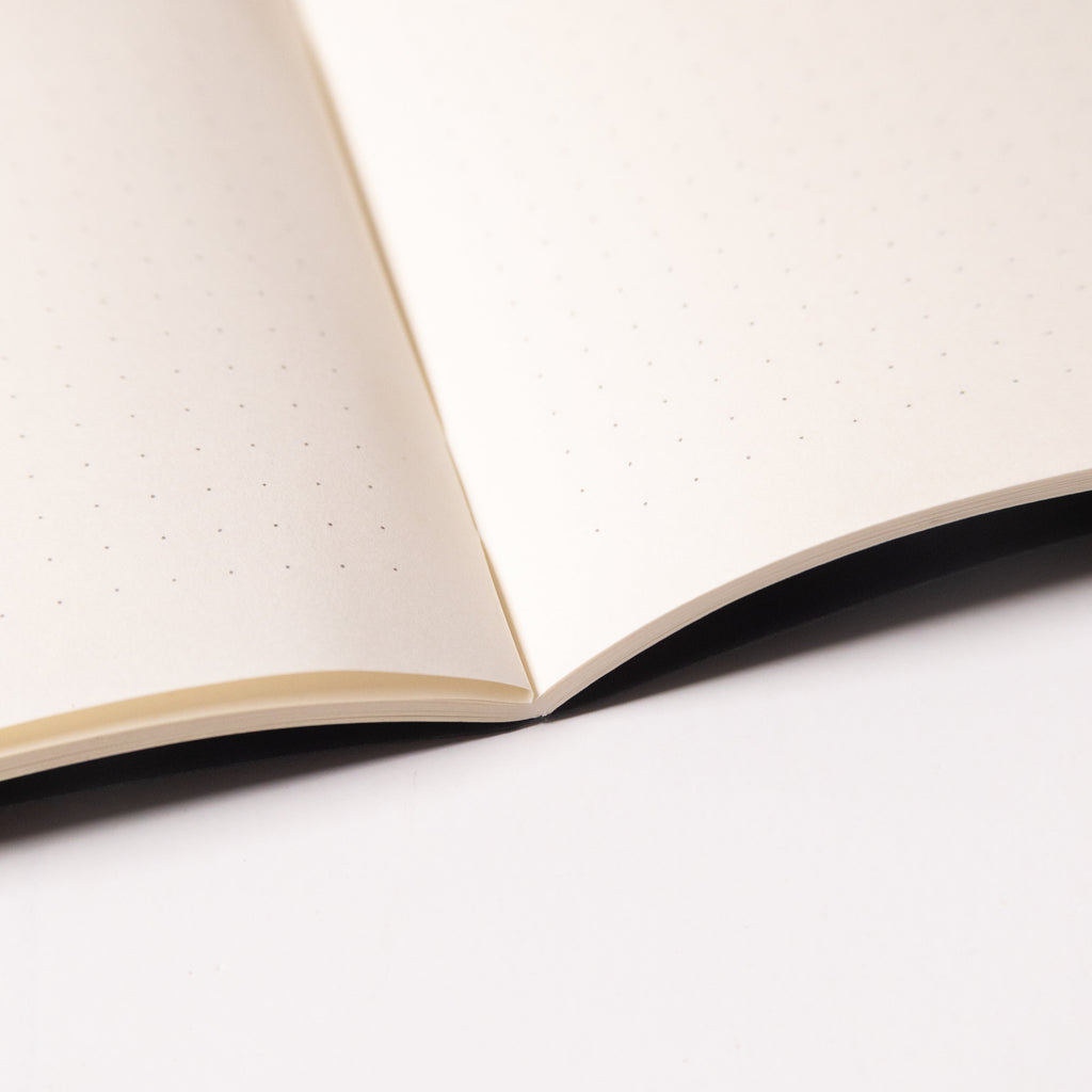 LIGHT - Black Notebook 13,5x20 cm (80 pages) · Dotted · Black
