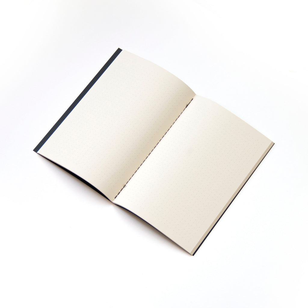 Octàgon Design notebook inner pages, doted paper