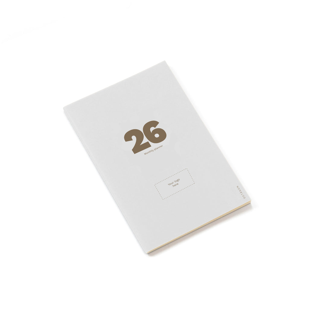 CUSTOM · 2026 Small Monthly Planner Plus · Stapled binding · 56 pages · Similar A5 Size