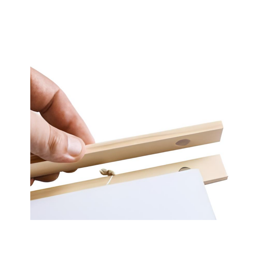 Wooden magnetic hanger for calendars. A0 size, horizontal. 122 cm.
