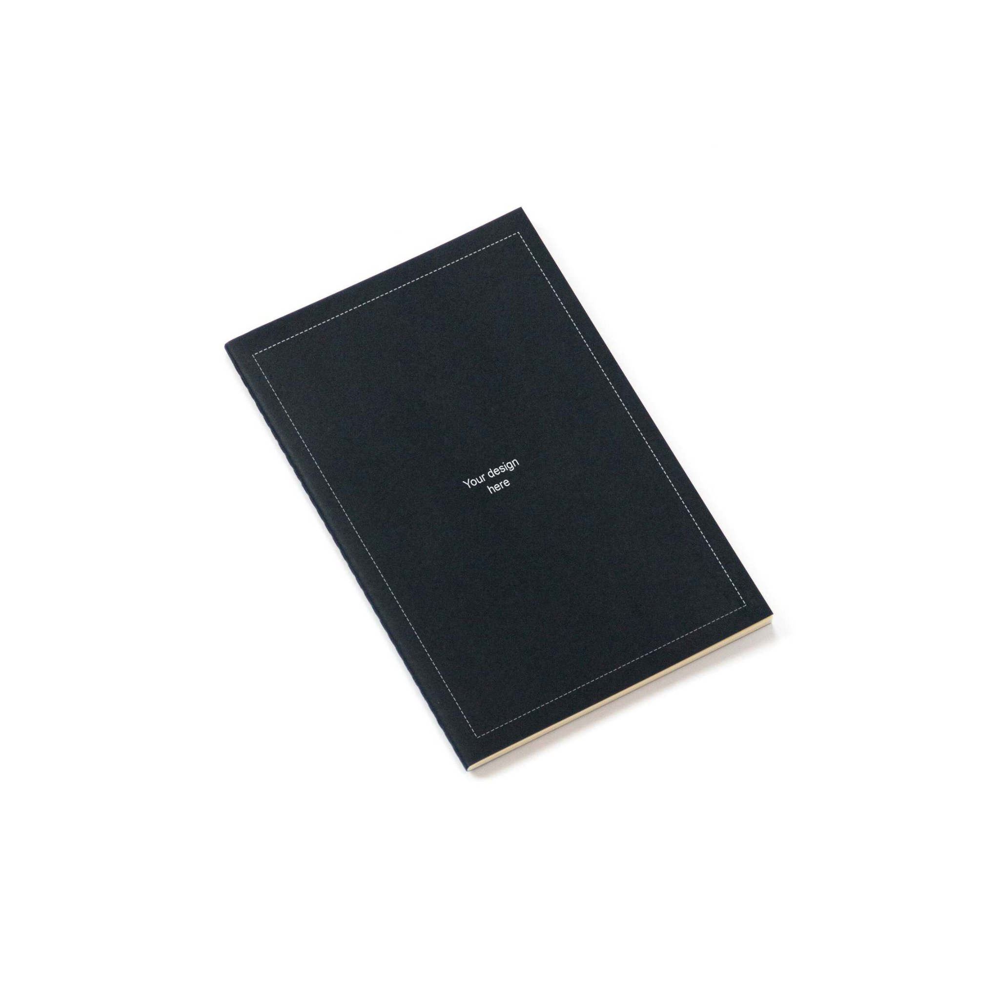 CUSTOM · Notebook · Black · Thread sewn · 80 pages · Similar A5 size