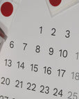 Transparent and red Magic Date Markers from Octàgon Design