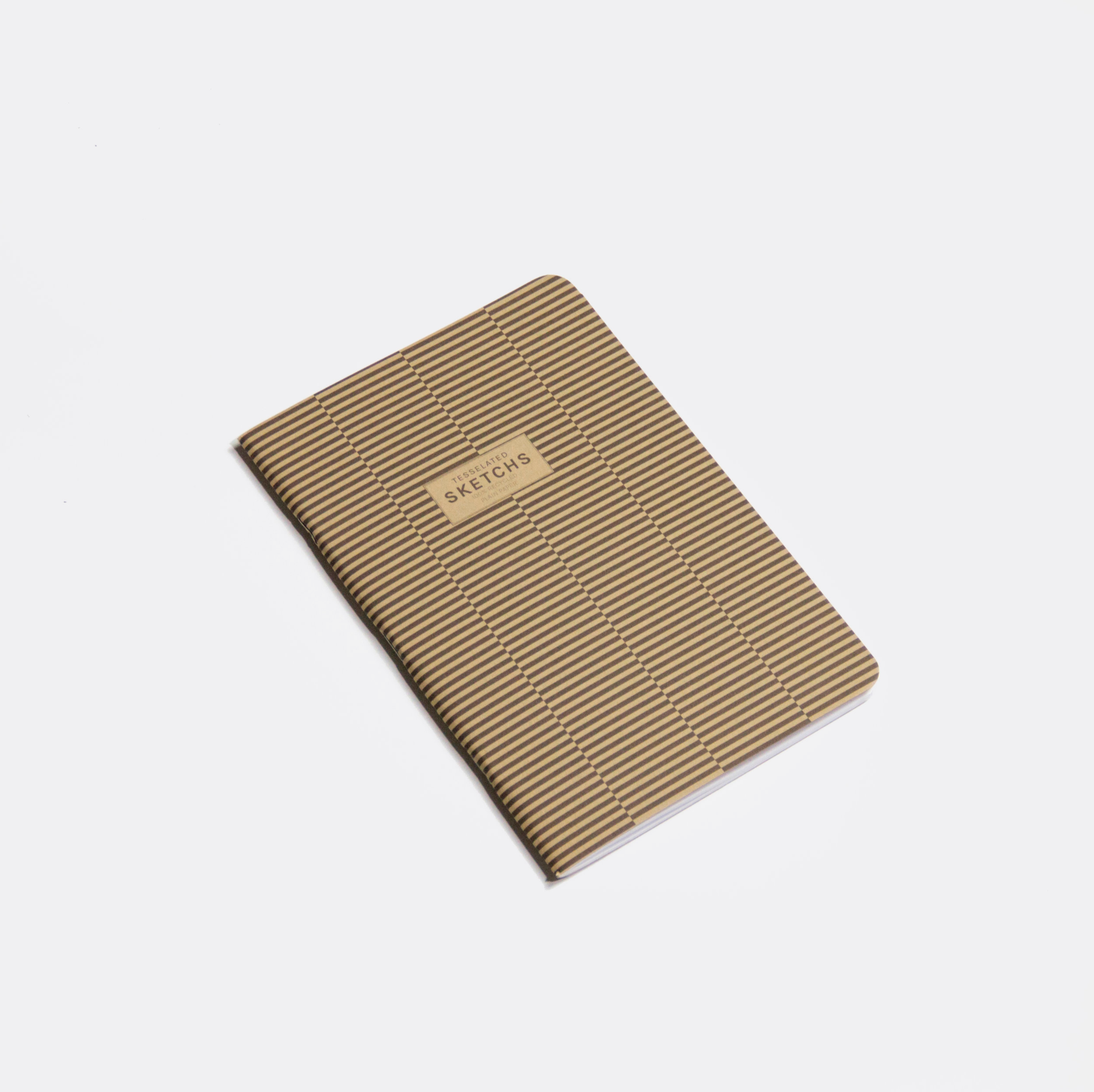 "Sketchs" Plain paper notebook. Lined cover brown colour.| OCTÀGON DESIGN  