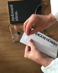 OCTÀGON DESIGN | Black Ribbon Bookmark | 2 ribbons | Details.