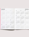 OCTÀGON DESIGN | Open "Sep23 to Aug24" Academic monthly planner. 2023 and 2024 calendars.