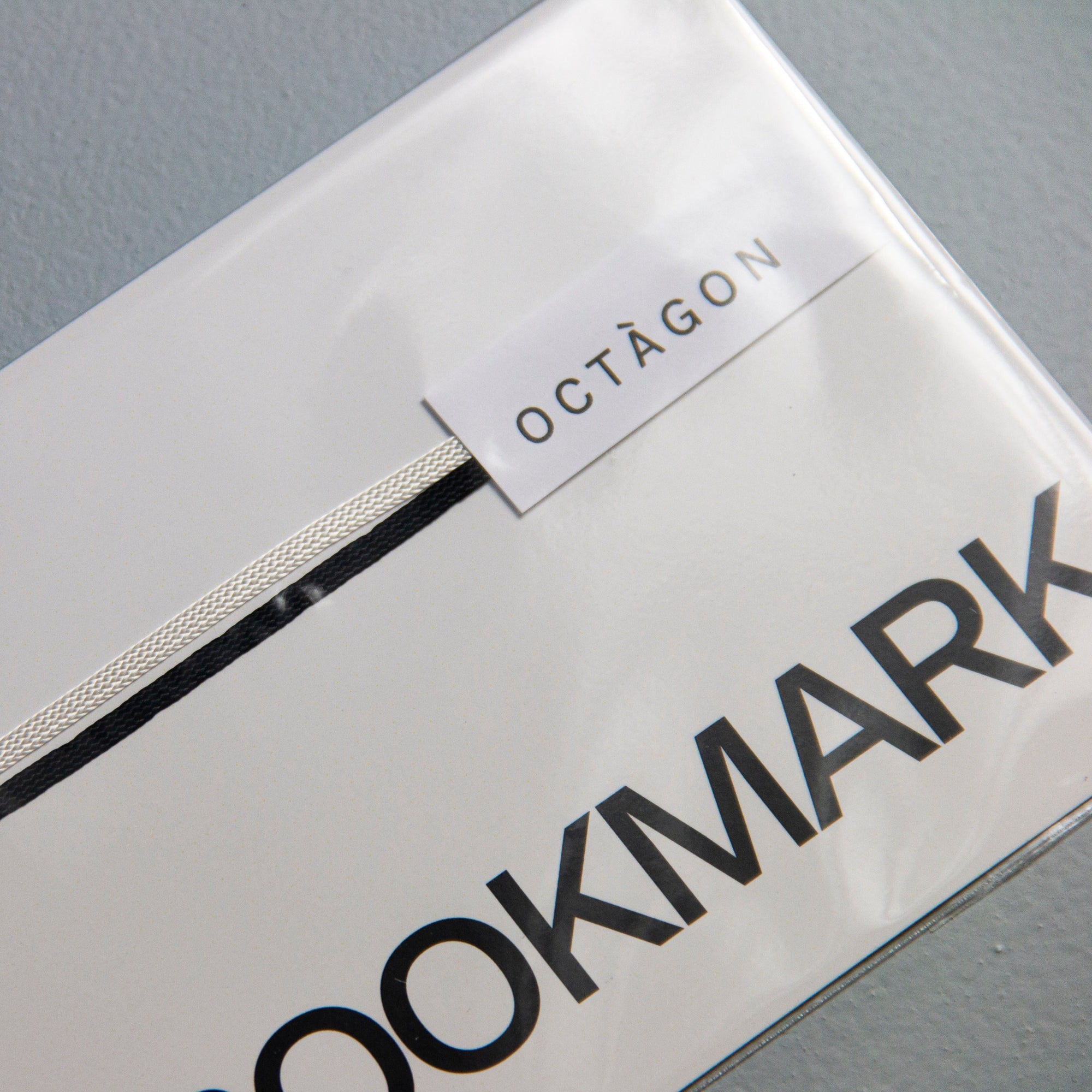 OCTÀGON DESIGN | Black Ribbon Bookmark | 2 ribbons. | Grey and black ribbon bookmarks. 