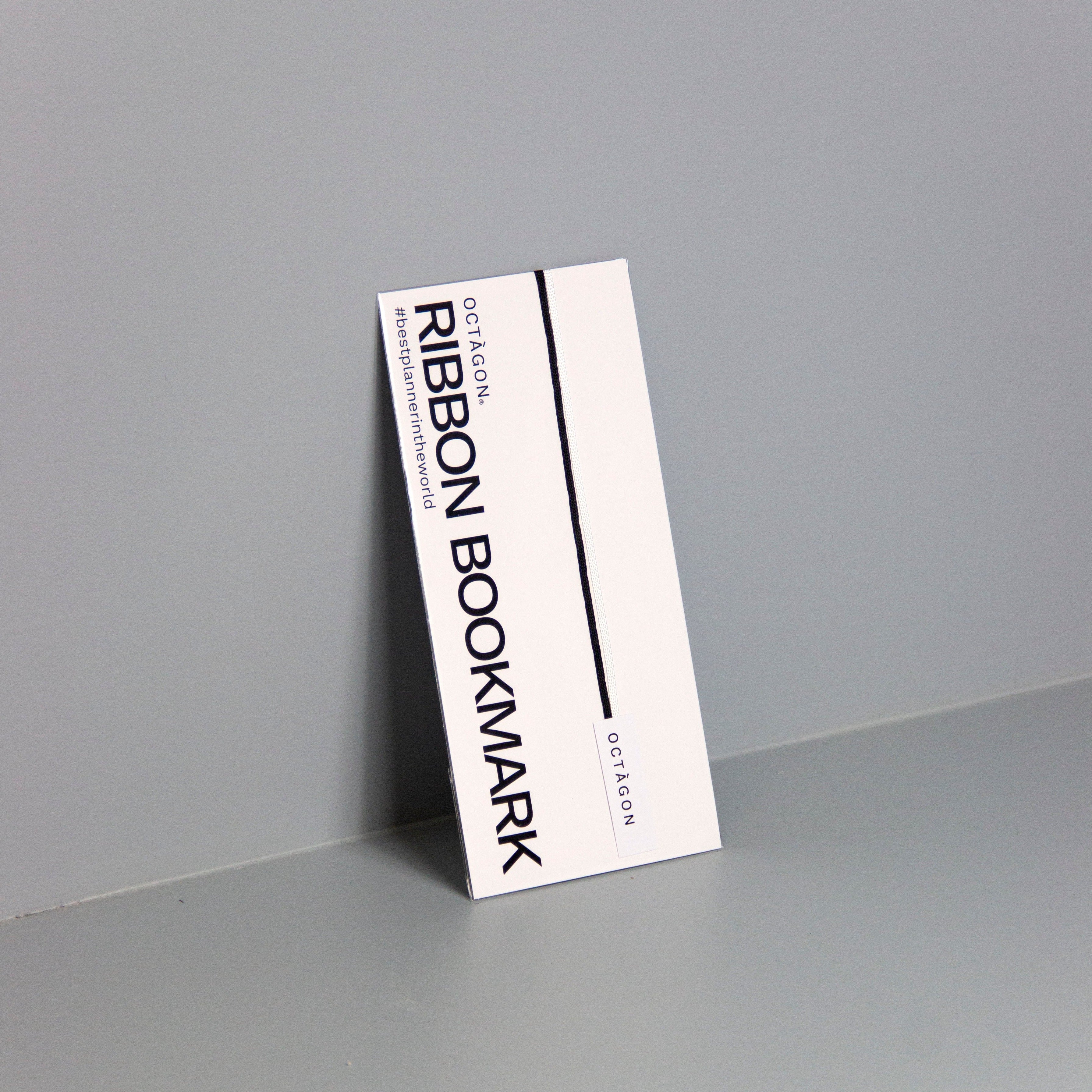 OCTÀGON DESIGN | Black Ribbon Bookmark | 2 ribbons 