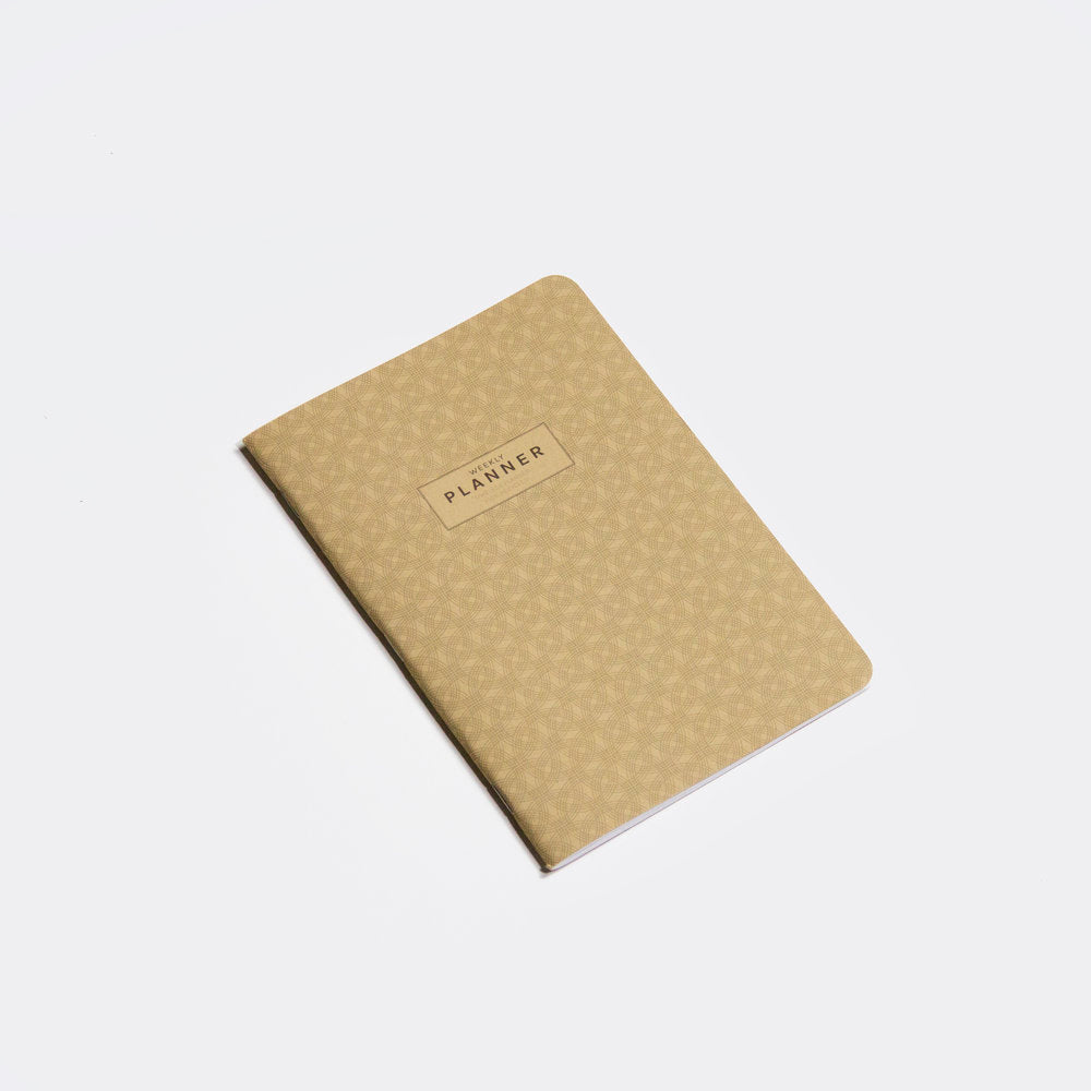 "Planner" weekly planner, cover brown colour.| OCTÀGON DESIGN 