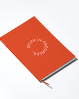 OCTÀGON DESIGN | Wip Notebook | Orange cover and white typography.